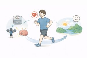 日曜日：ランニングは、体重管理以上の意味があるの挿絵