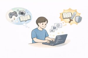 パソコンとタイピングも立派な趣味であり、武器になるの挿絵