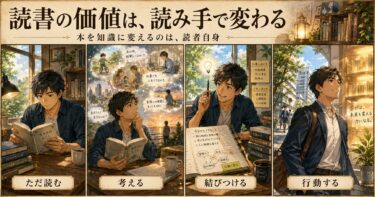 読書の価値の記事ようのアイキャッチ画像