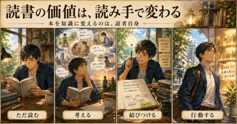 読書の価値の記事ようのアイキャッチ画像