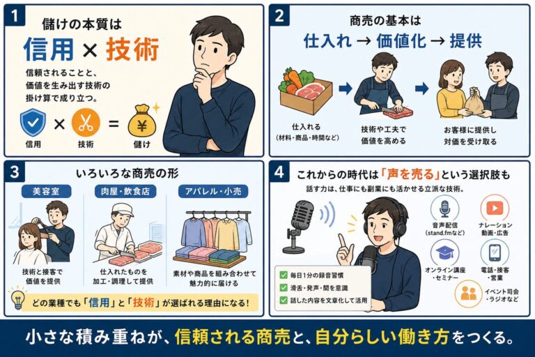 お金儲けとはボイスメモアイキャッチ画像